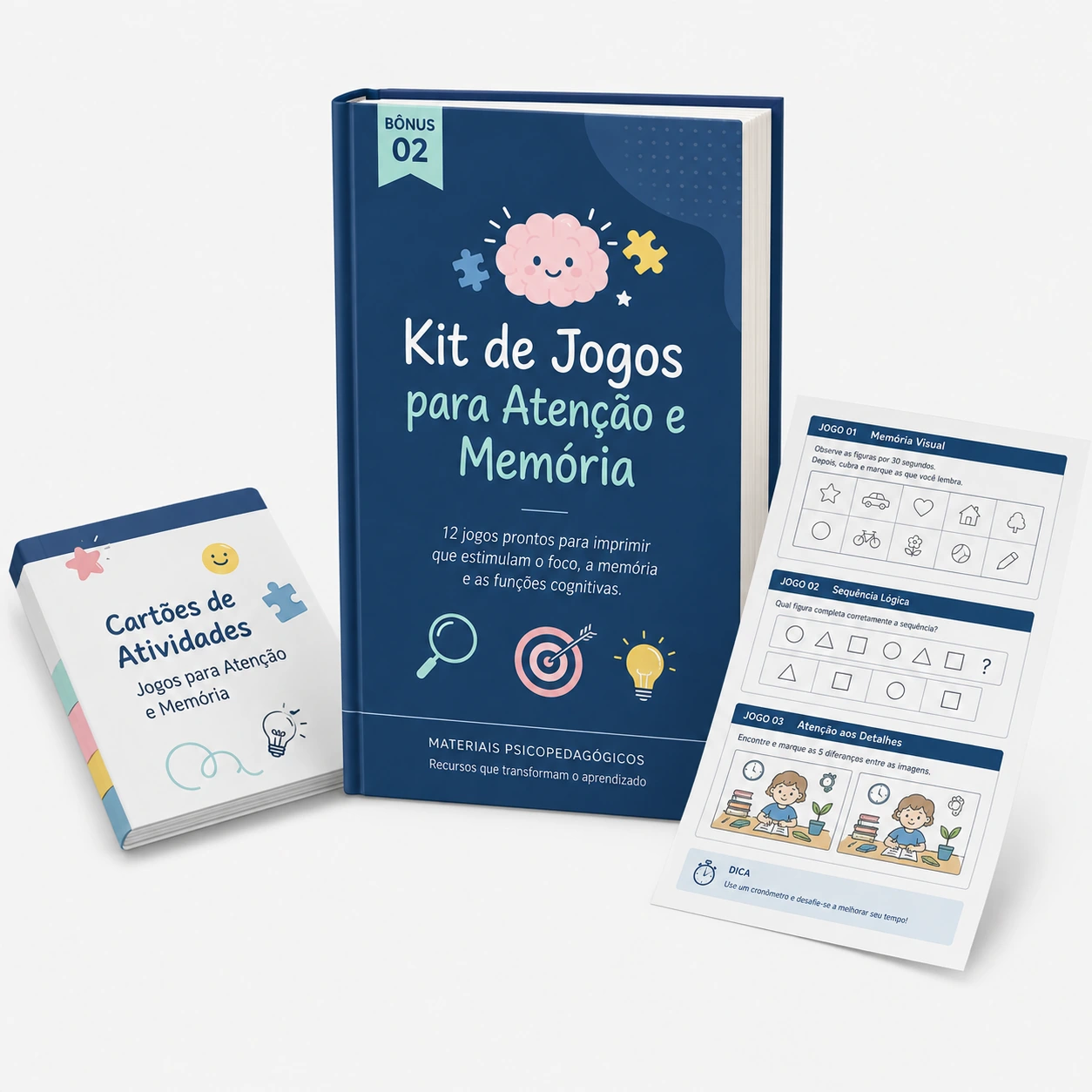 Kit de Jogos para Atenção e Memória